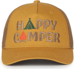 OC Sports CAMP02 Happy Camper Cap - Gold Clay - Gold Tan / 6 7/8’’ - 7 1/2’’