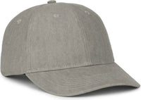 OC Sports CANV-111SB Cotton Canvas Cap - Light Gray - Gray / OSFM
