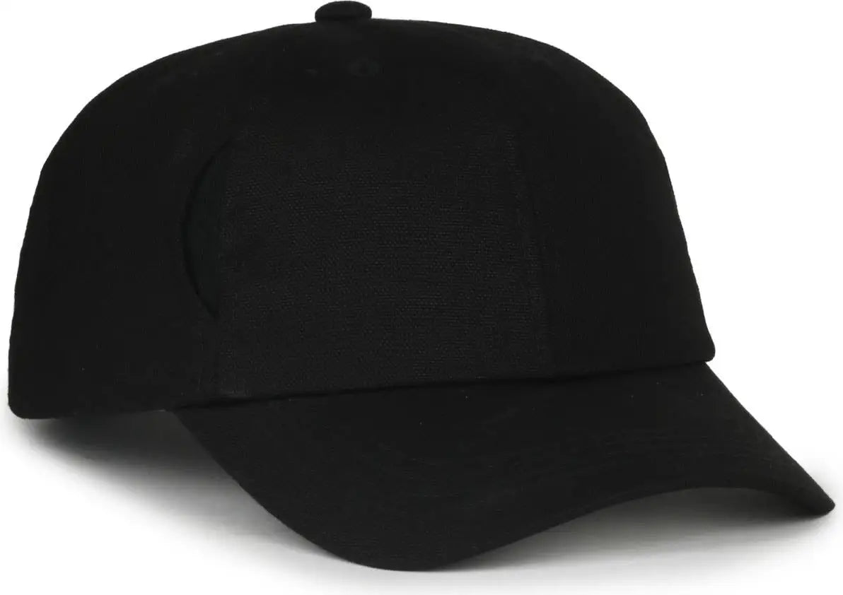 OC Sports CARG100 Cap with Temple Side Pockets - Black - Black / OSFM