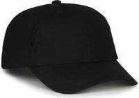 OC Sports CARG100 Cap with Temple Side Pockets - Black - Black / OSFM