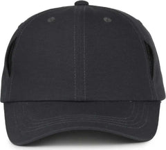 OC Sports CARG100 Cap with Temple Side Pockets - Graphite - Dark Gray / OSFM