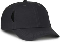 OC Sports CARG100 Cap with Temple Side Pockets - Graphite - Dark Gray / OSFM