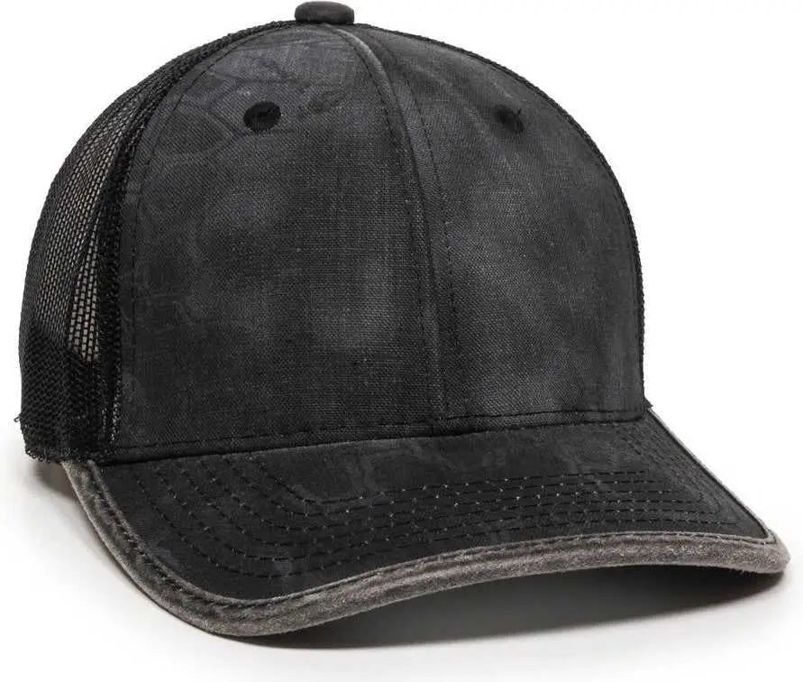 OC Sports CBW-100M Adjustable Mesh Back Cap - Kryptek Typhontm Black - Kryptek Black / OSFM