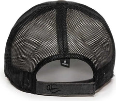 OC Sports CBW-100M Adjustable Mesh Back Cap - Kryptek Typhontm Black - Kryptek Black / OSFM
