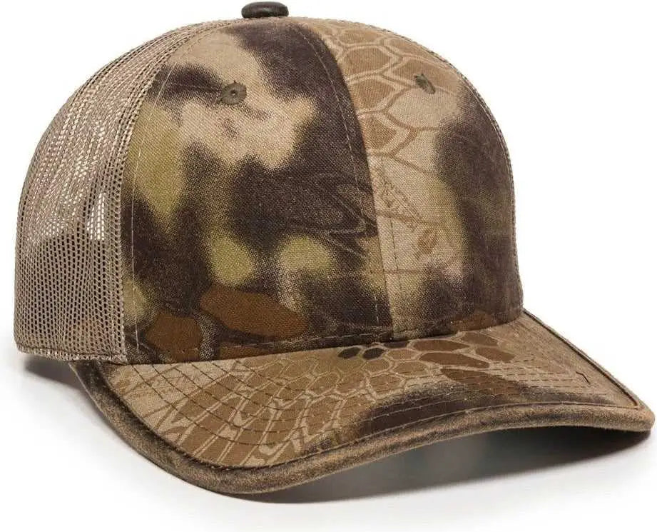OC Sports CBW-100M Adjustable Mesh Back Cap - Kryptekhighlander Khaki - Kryptek Khaki / OSFM