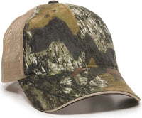 OC Sports CGWM-301 Adjustable Mesh Back Cap - Mossy Oak Break-Up Tan - Mossy Oak Break-Up Tan / 6 7/8’’ - 7 1/2’’