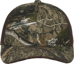 OC Sports CGWM-301 Adjustable Mesh Back Cap - Mossy Oak Country DNA Brown - Mossy Oak Brown / OSFM