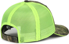OC Sports CGWM-301 Adjustable Mesh Back Cap - Mossy Oak Country DNA Neon Yellow - Mossy Oak Yellow / OSFM