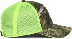 OC Sports CGWM-301 Adjustable Mesh Back Cap - Mossy Oak Country DNA Neon Yellow - Mossy Oak Yellow / OSFM