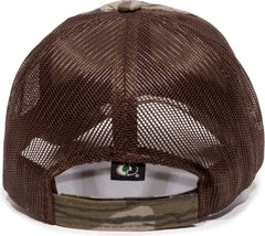 OC Sports CGWM-301 Adjustable Mesh Back Cap - Mossy Oak Original Bottomland Brown - Mossy Oak Original Bottomland Brown