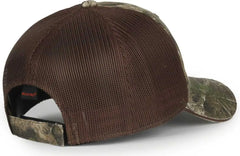 OC Sports CGWM-301 Adjustable Mesh Back Cap - Realtree APX Brown - Realtree Brown / OSFM