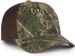 OC Sports CGWM-301 Adjustable Mesh Back Cap - Realtree APX Brown - Realtree Brown / OSFM