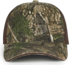 OC Sports CGWM-301 Adjustable Mesh Back Cap - Realtree APX Brown - Realtree Brown / OSFM