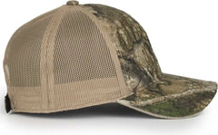 OC Sports CGWM-301 Adjustable Mesh Back Cap - Realtree APX Khaki - Realtree Khaki / OSFM