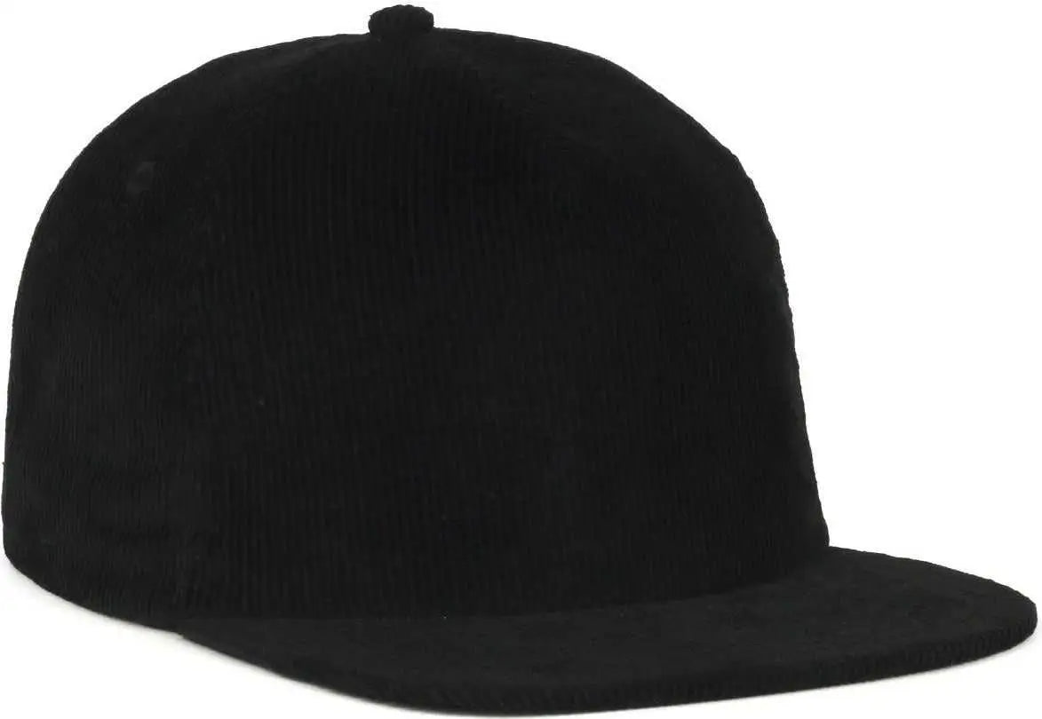 OC Sports CORD01 Corduroy Cap - Black - Black / OSFM