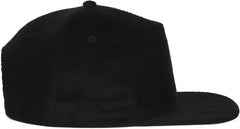 OC Sports CORD01 Corduroy Cap - Black - Black / OSFM
