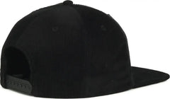 OC Sports CORD01 Corduroy Cap - Black - Black / OSFM