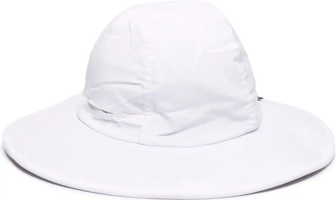 OC Sports CSB-100 Adjustable Cinching Cord Casual Hat - White - White / 6 7/8’’ - 7 1/2’’