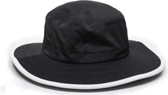 OC Sports CSB-300 Moisture Wicking Boonie - Black White - Black White / One Size Fits Most