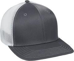 OC Sports CT120M Extra-flexible Slight Pre-curved Visor - Graphite White - Dark Gray White / 6 3/8’’ - 6 3/4’’