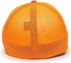 OC Sports CT120M Extra-flexible Slight Pre-curved Visor - Navy Neon Orange