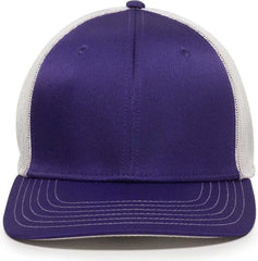 OC Sports CT120M Extra-flexible Slight Pre-curved Visor - Purple White