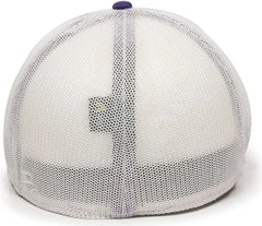 OC Sports CT120M Extra-flexible Slight Pre-curved Visor - Purple White