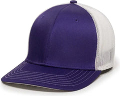 OC Sports CT120M Extra-flexible Slight Pre-curved Visor - Purple White