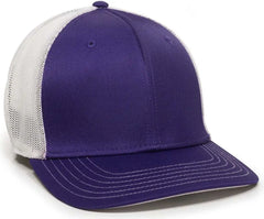 OC Sports CT120M Extra-flexible Slight Pre-curved Visor - Purple White - Purple White / 6 3/4’’ - 7 1/8’’