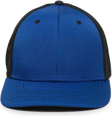 OC Sports CT120M Extra-flexible Slight Pre-curved Visor - Royal Black