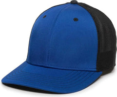 OC Sports CT120M Extra-flexible Slight Pre-curved Visor - Royal Black