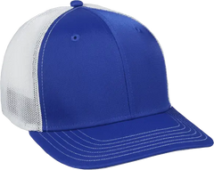 OC Sports CT120M Extra-flexible Slight Pre-curved Visor - Royal White - Royal White / 6 3/8’’ - 6 3/4’’