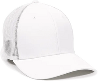 OC Sports CT120M Extra-flexible Slight Pre-curved Visor - White - White / 6 3/4’’ - 7 1/8’’