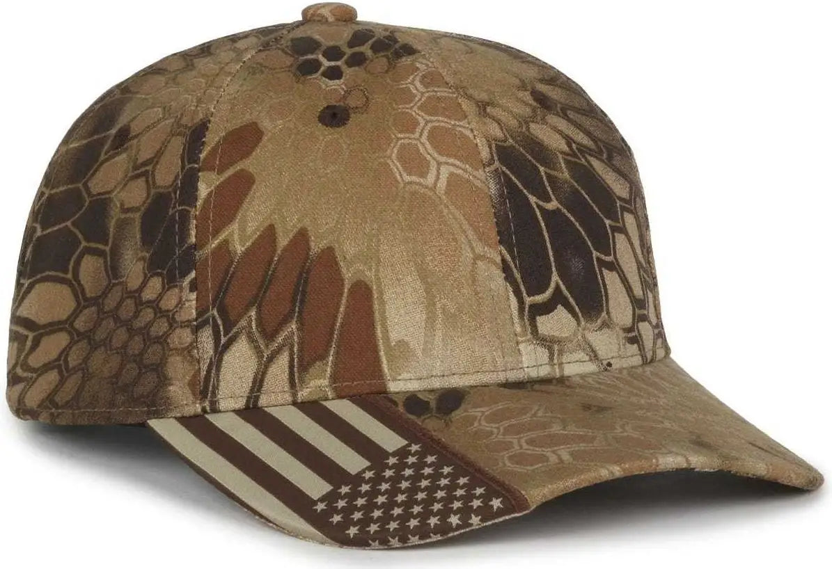 OC Sports CWF-305 Adjustable Cap - Kryptek Highlander AM - Kryptek Highlander AM / 6 7/8’’ - 7 1/2’’
