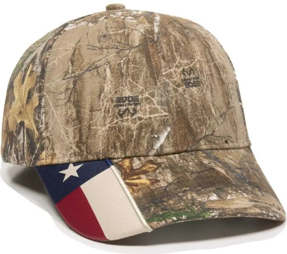 OC Sports CWF-305 Adjustable Cap - Realtree Edge TX - Realtree / 6 7/8’’ - 7 1/2’’