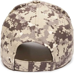 OC Sports DC-610 Cotton Twill Digital Camo Cap - Khaki - Khaki / 6 7/8’’ - 7 1/2’’