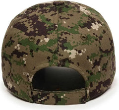 OC Sports DC-610 Cotton Twill Digital Camo Cap - Olive - Olive / 6 7/8’’ - 7 1/2’’