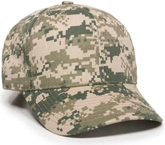 OC Sports DC-610 Cotton Twill Digital Camo Cap - Tan - Tan / 6 7/8’’ - 7 1/2’’