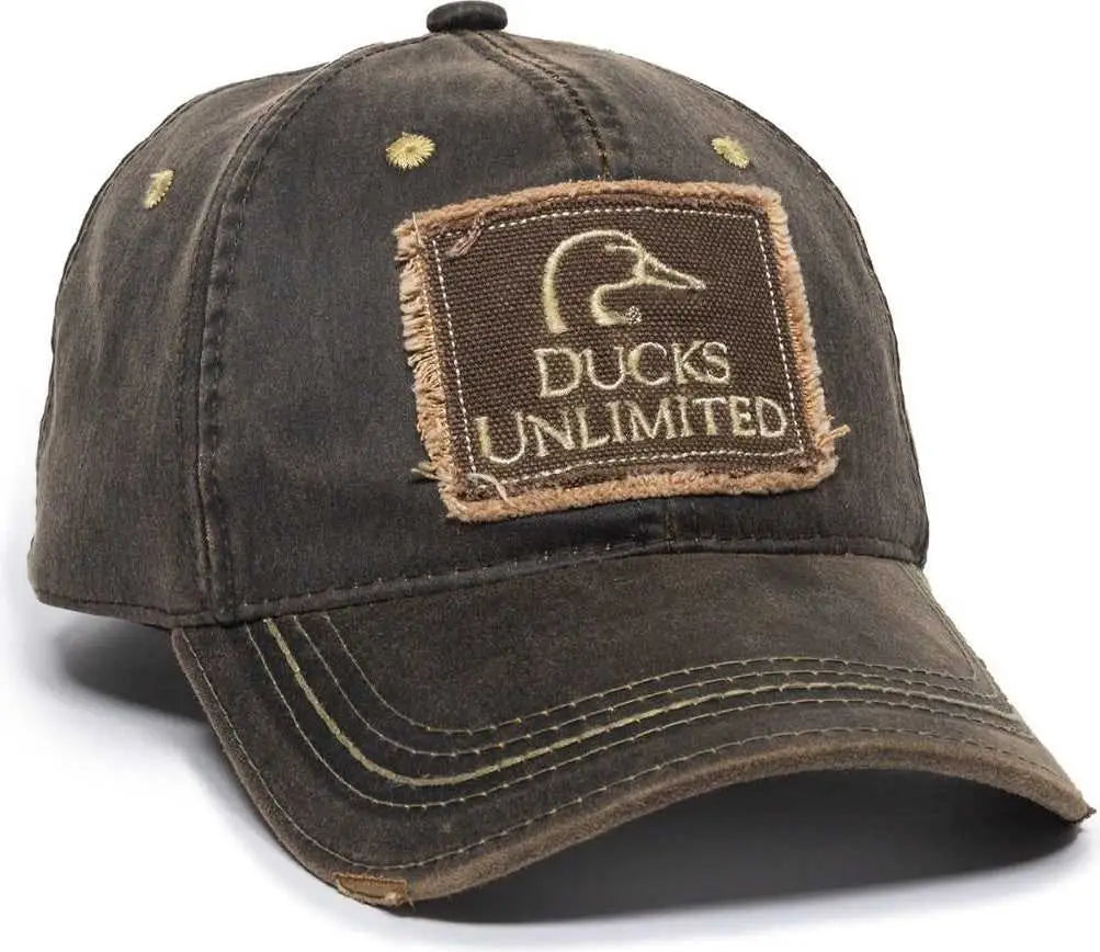 OC Sports DU37C Ducks Unlimited Caps - Dark Brown - Brown / Adult