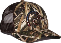 OC Sports DU63B Ducks Unlimited Caps - Mossy Oak Shadowgrass Blades Duck Brown - Mossy Oak Brown / OSFM