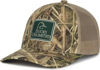 OC Sports DU70 Ducks Unlimited Caps - Mossy Oak Shadow Grass Blades Ducks Unlimited - Mossy Oak Brown / OSFM