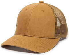 OC Sports DUK-800M Adjustable Mesh Back Cap - DUK Brown - Brown / 6 7/8’’ - 7 1/2’’