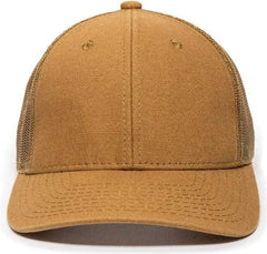OC Sports DUK-800M Adjustable Mesh Back Cap - DUK Brown - Brown / 6 7/8’’ - 7 1/2’’
