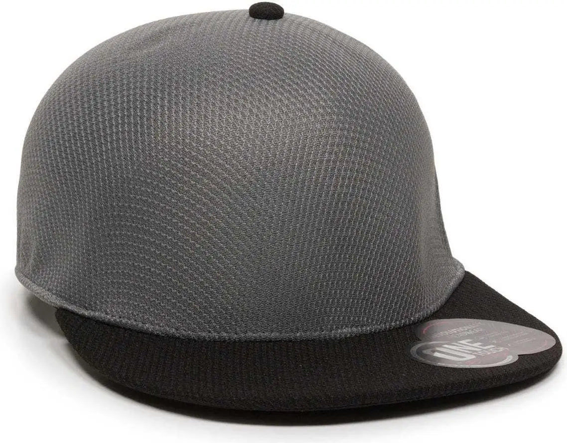 OC Sports EDGE Flexible Fitting Cap - Graphite Black - Dark Gray Black / 7’’ - 7 3/8’’