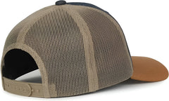 OC Sports FFA-DNM FFA Denim Trucker Cap - Dark Blue Khaki Brown - Brown / OSFM