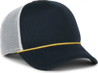 OC Sports FFA-FOAM FFA Foam Mesh Back with Cord - Navy White - White / OSFM