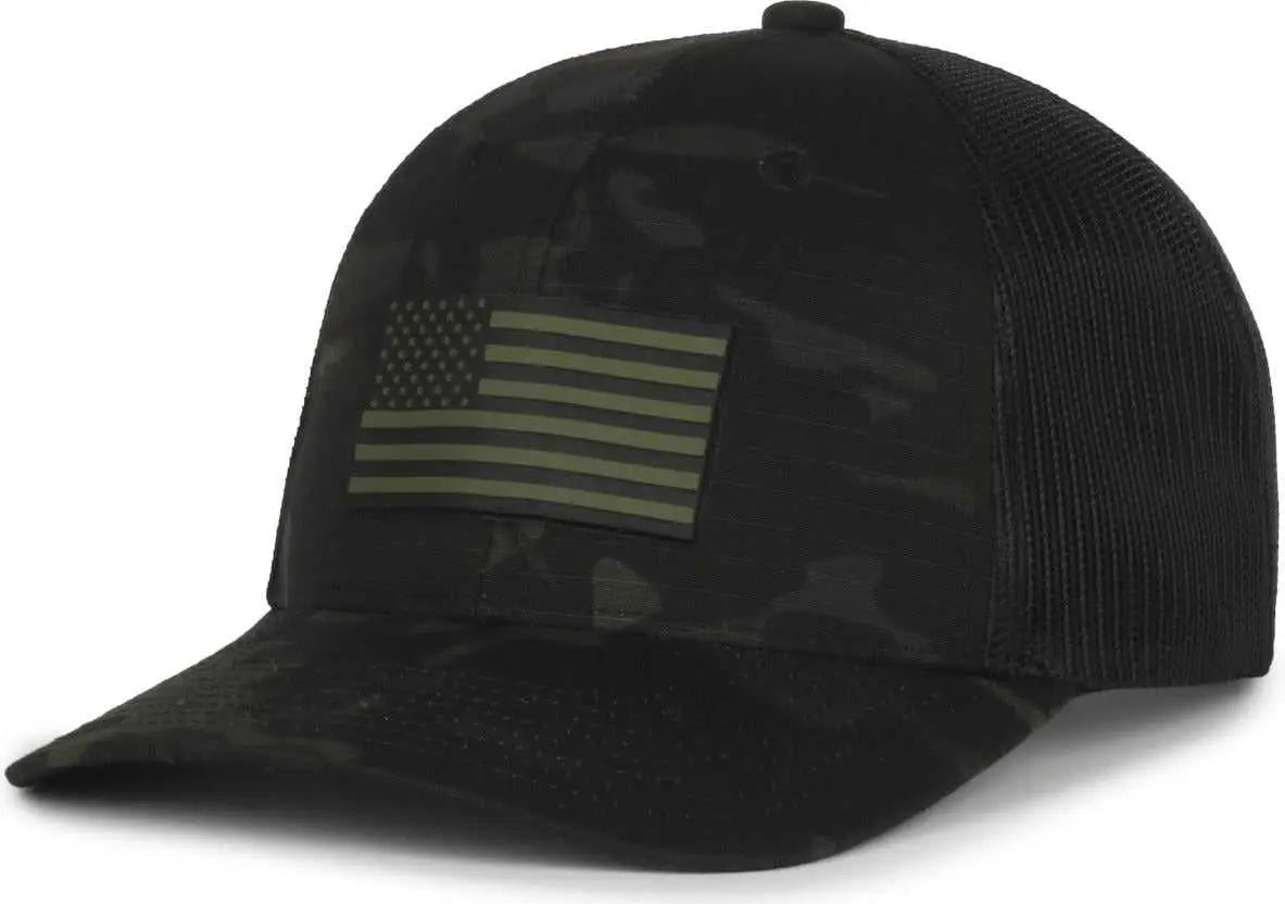 OC Sports FLAG01 FFA Cap - Multicam Black Black - Multican Black / 6 7/8’’ - 7 1/2’’