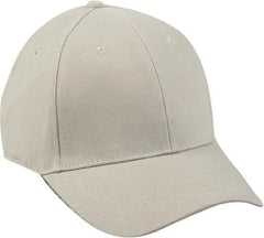 OC Sports FLB-200 Brushed Cotton Spandex Blend Cap - Khaki - Khaki / 7’’ - 7 3/8’’