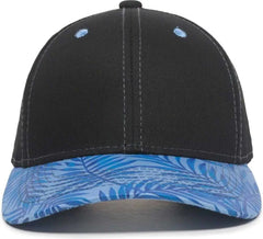 OC Sports FLR-100 Adjustable Cap - Black Blue Tropical - Black Blue Tropical / OSFM