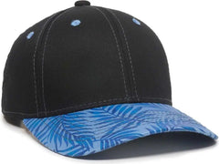 OC Sports FLR-100 Adjustable Cap - Black Blue Tropical - Black Blue Tropical / OSFM
